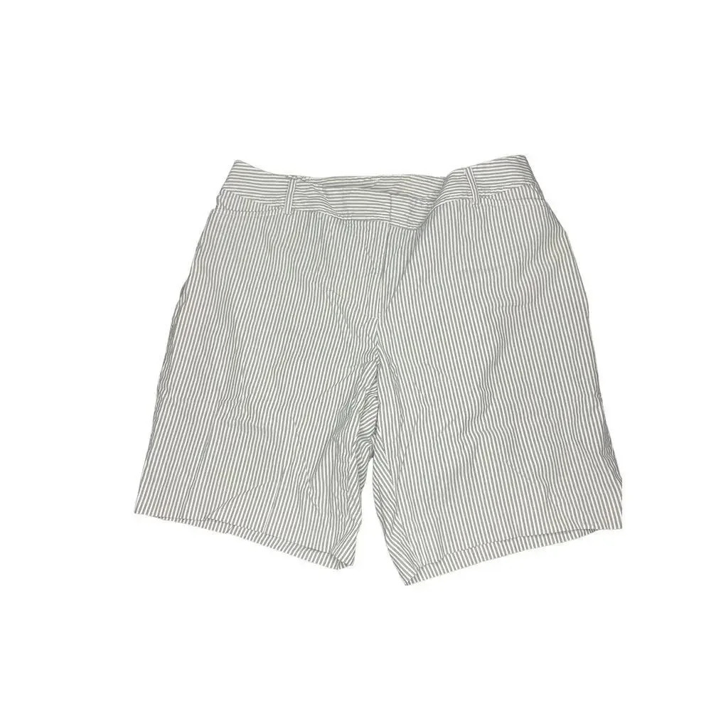 Talbots Petite Bermuda Shorts Women's Size 16P Gray Stripedโ Stretch Casual